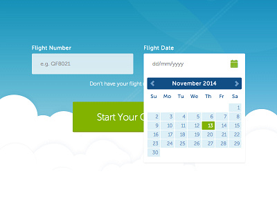 Delayed Flights Date Picker