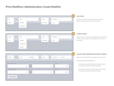 Price Modifier Wires club studio ecommerce forms planning wireframes