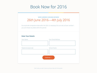 Booking Form booking form club studio contact form get in touch submit ui ux