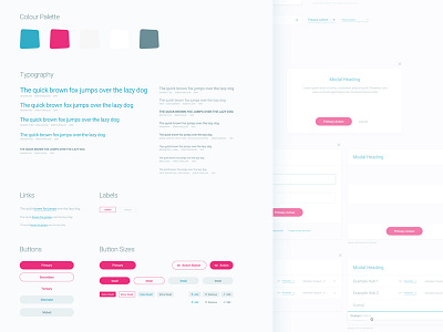 UI Kit | Elements Style Guide buttons club studio colour guidelines style guide typography ui ui kit