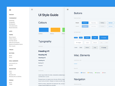 F&W UI Kit buttons club studio colour elements forms guidelines styleguide typography ui ui kit