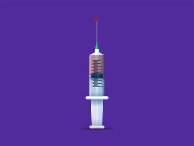 Injection Illustration animation art design flat gradient graphic icon illustration illustrator vector