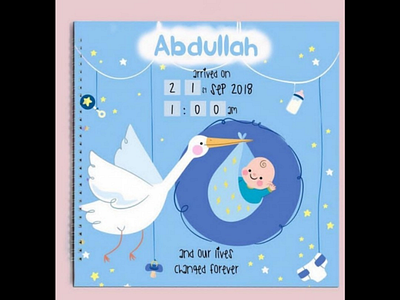 New born Babies customized Scrap Book.. 👶 customized scrapbook