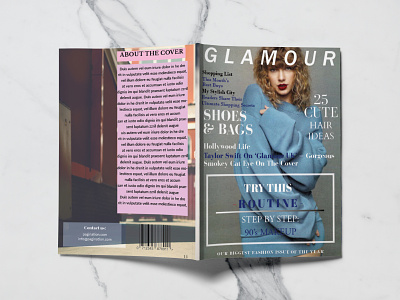 Fashion Magazine bookcover design
