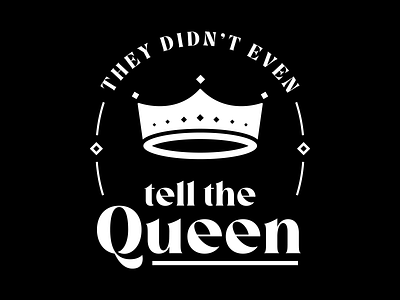 "They didn't even tell the queen" crown harry meghan queen royal family kids tshirt typography