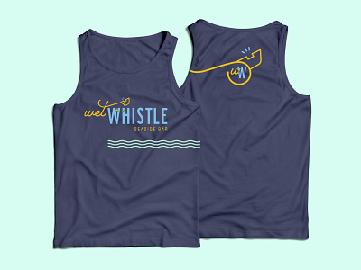 Wet Whistle Tank Top bar branding logo merchandise tank top whistle