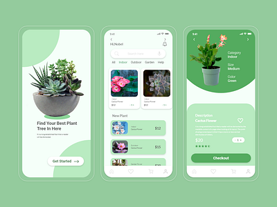 Plant Shop Mobile App Design