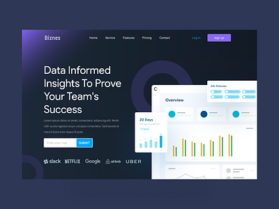 SaaS landing page