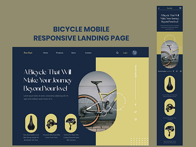 Bicycle mobile responsive landing page