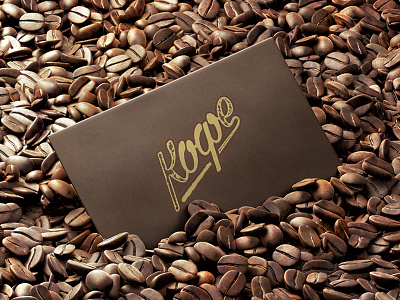 Card In Coffee 3d coffee illustration mockup