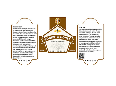 Honey Label Design branding graphic design label design labeldesign packaging design product label