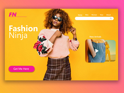 E-commerce Home Page Design branding ecommerce design fashion brand fashion design homepage design icons ui