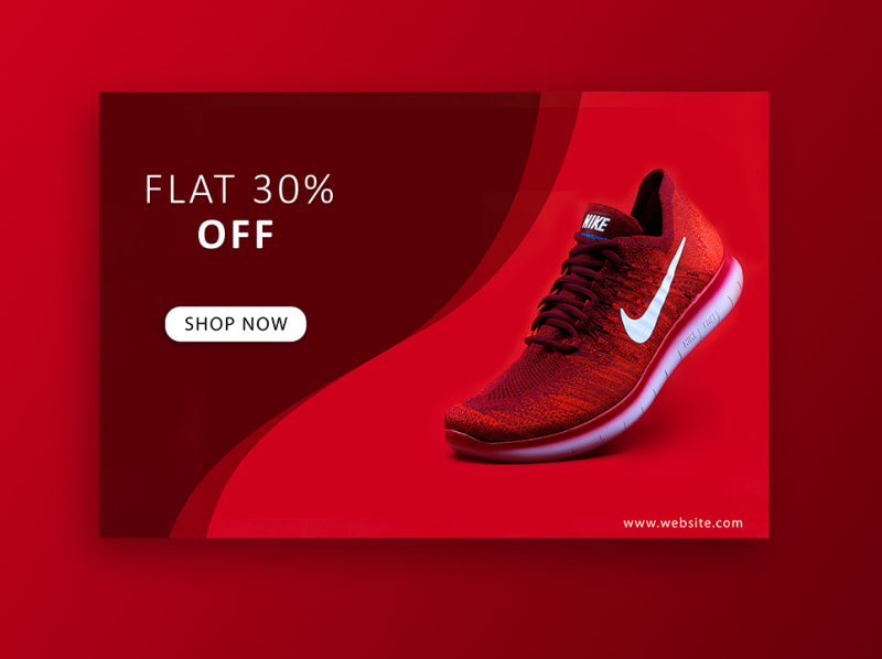 NIKE Web Banner by on Dribbble