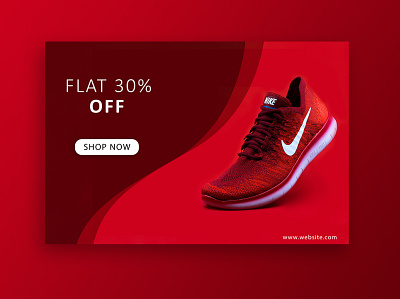 NIKE Footwear Web Banner advertisement design branding design fashion brand graphic design nike running nike shoes redesign concept running sale sale banner shoes brand shopping web banner