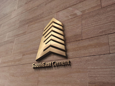 Cement & Construction Company 3D Logo Design