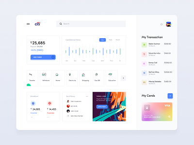 Bank Dashboard Design bank branding dashboard ui design graphic design ui ux web ui