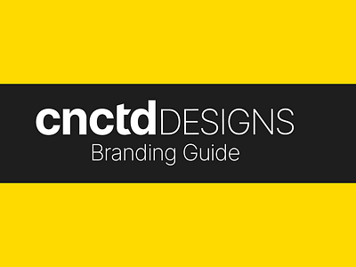 CNCTD Designs Branding Guide