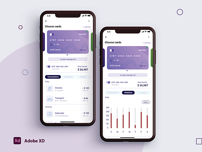 finance app ui