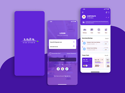 Official-Meeting & Task management App app design minimal photoshop ui uidesign uiux uiux designer uiuxdesign uiuxdesigner uiuxjob uiuxjob ux uxdesign xd