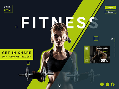 gym-web landing page daily ui design designer freelance design freelance designer photoshop ui uidesign uiux uiuxjob ux web website xd