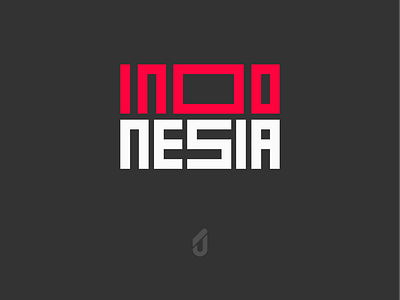 Indonesia Flag Monogram