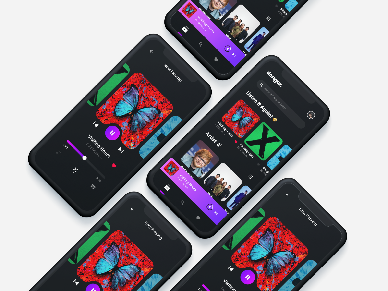 dengar. — Music Player UI/UX Design Concept 🎧 by Kadek Wikananda ...