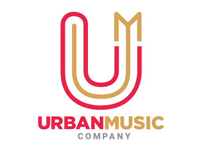 Urban Music Company Logo by Luis Espada branding design entertainment logo music