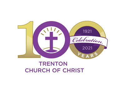 TCOC 100 Years Logo branding community design logo organization