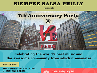 Event Flyer SSP Love Park PHL design entertainment graphic design music