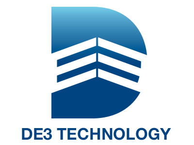 DE3 Tech Logo developers logo systems technology