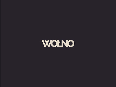 WOŁNO branding font logo minimal text type typography wolno