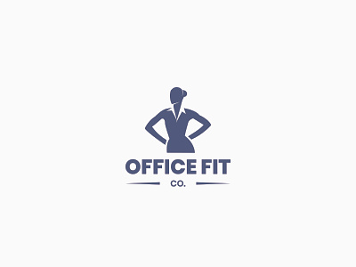 OfficeFit affinity brand company corporate designer fit fitness health healthy idasu logo office silhouette woman