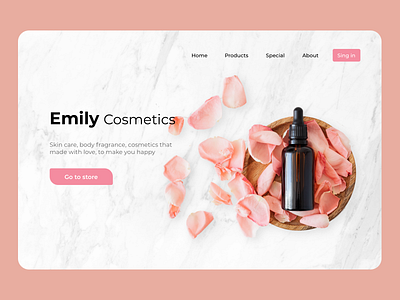 Cosmetic Landing Page