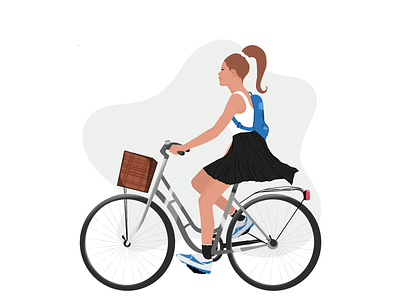 cycling brand clean design illustration illustrator procreate ui vector