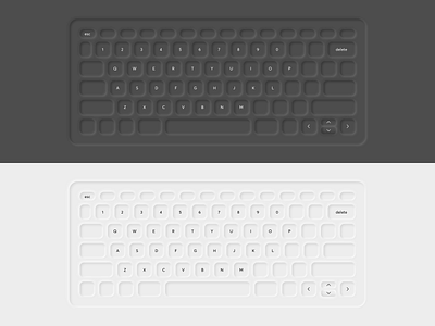 neumorphic Keyboard black and white brand classification clean design keyboard neumorphic neumorphism ui ui ux