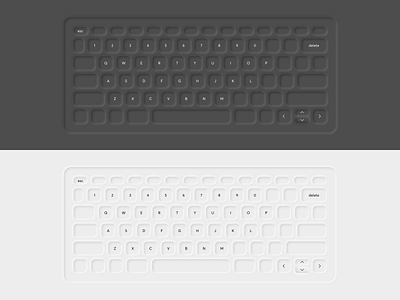 neumorphic Keyboard