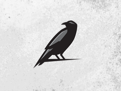 Raven animal beer bird black illustration logo raven