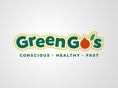Healthy fast food food green healthy illustration leaf logo restaurant tomato vegetable yellow