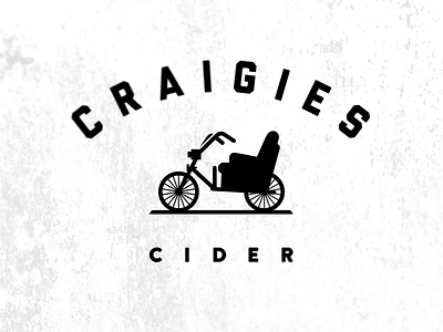 Cider Co. logo beverage bicycle bike black chair cider design illustration logo sans serif