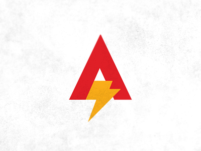 Flash logo bolt design documents flash legal letter lightning logo red simple yellow