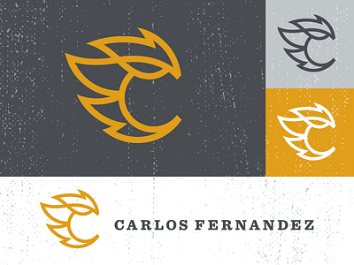 Carlos Fernandez logo c charcoal concept design fernandez flame illustration logo orange organic sketch yellow