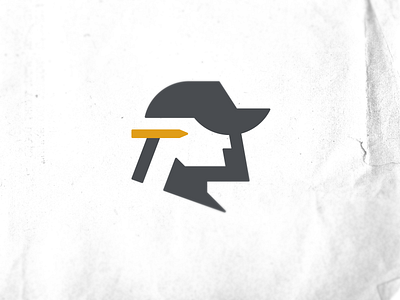 Carlos Fernandez logo concept cap design hat icon illustration logo man pencil