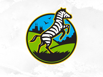 Zebra logo animal city design event icon illustration logo skyline stripes zebra zoo