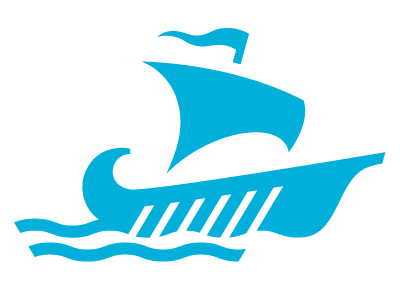 SIMA logo blue boat cyan financial flag greek iconic logo money sail ship water waves wealth