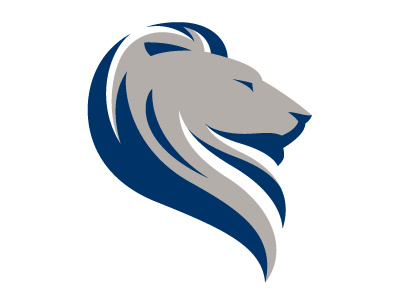 SIMA logo blue cat financial gray iconic lion logo money powerful silver strong wealth