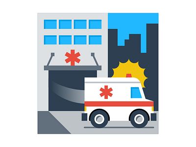 EMS Spot Illustration 1 ambulance emergency ems health hospital icon illustration medical