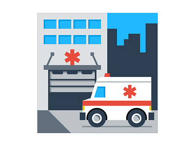 EMS Spot Illustration 4 ambulance emergency ems health hospital icon illustration medical