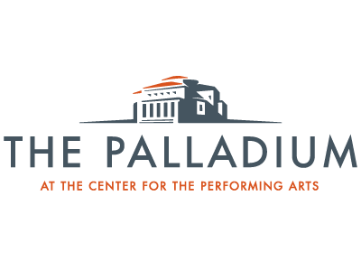 Performing Arts Center logo arts building center gray iconic logo music opera performance performing arts red sans serif shadow simple stage theater theatre