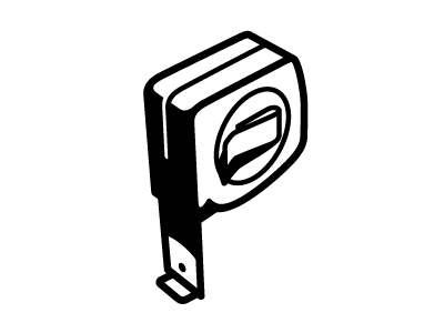 Penco Construction logo concept p tape measure tool construction build building design logo iconic initial letter black white simple residential commercial management development