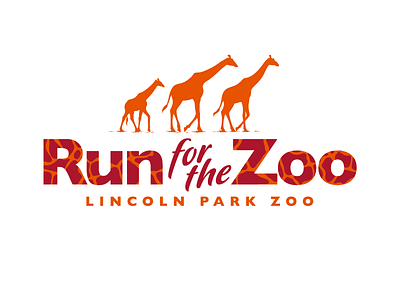 Zoo event logo animals design event giraffe illustration logo orange red zoo